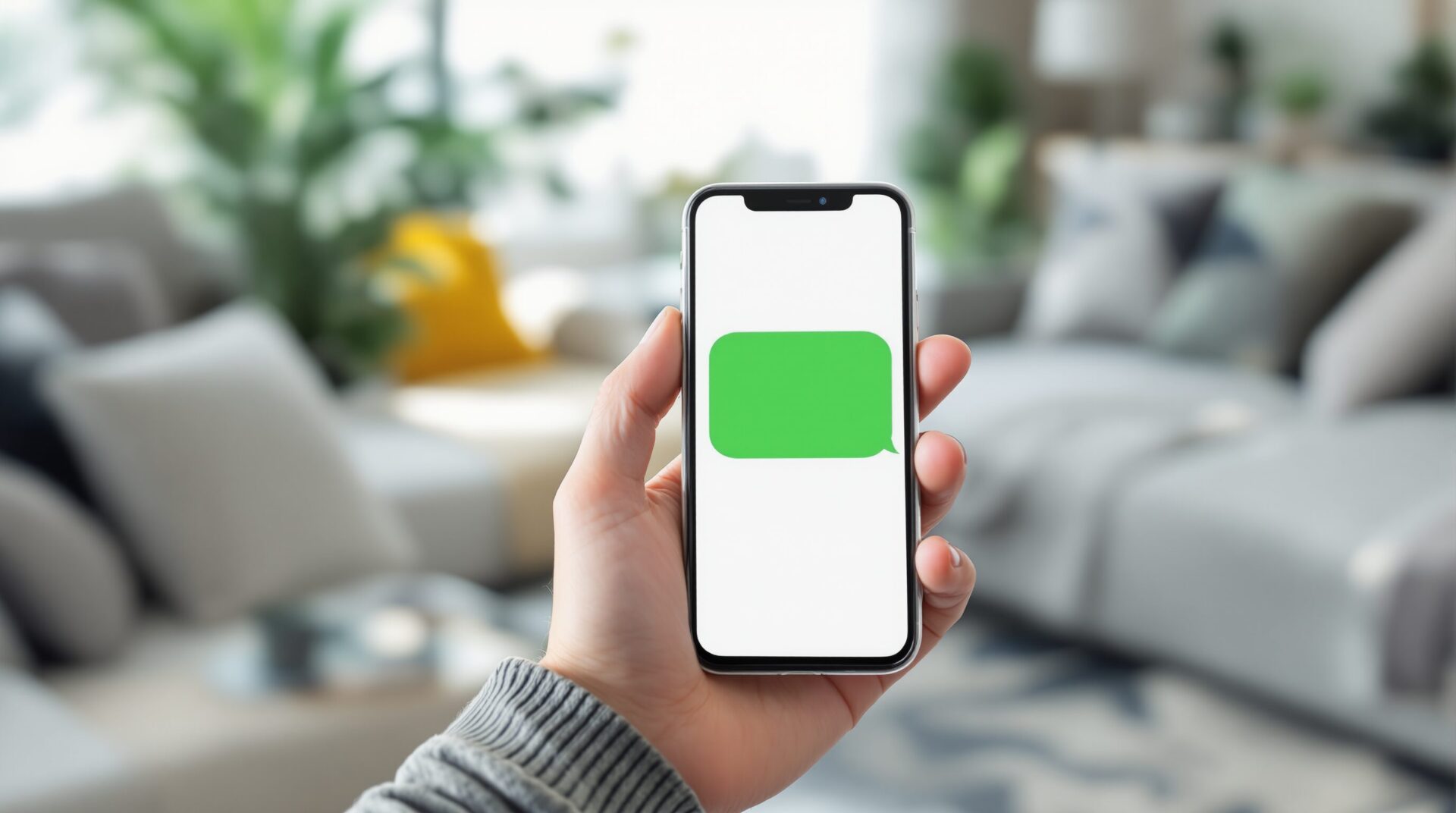 envoyer par message texte vert