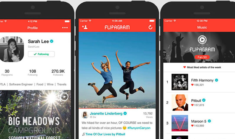 Flipagram application création diaporama