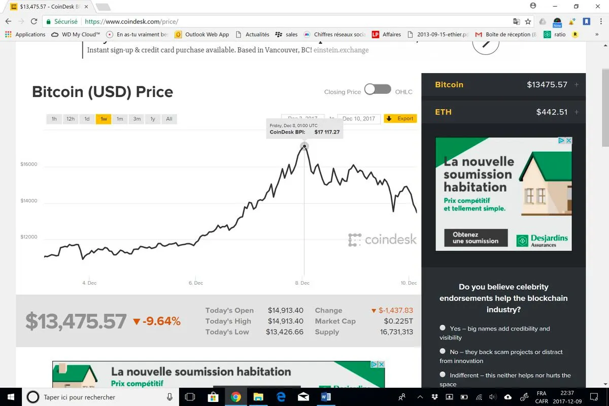 Bourse : vers un krach du bitcoin ?