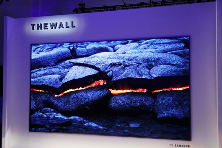 CES18 : The Wall, le premier téléviseur MicroLED 4K sans rebord de Samsung