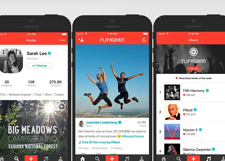 Flipagram application création diaporama