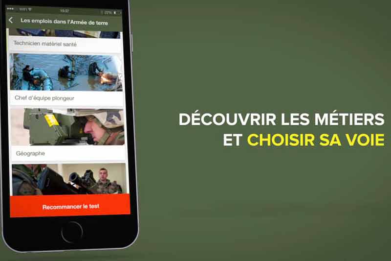 L’application Armée de Terre disponible sur Smartphones et tablettes