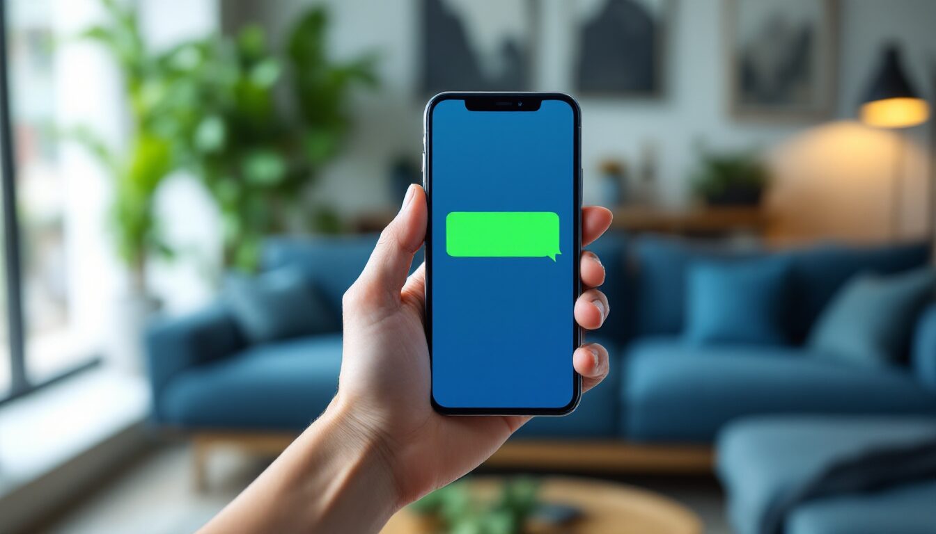 envoyer par message texte vert