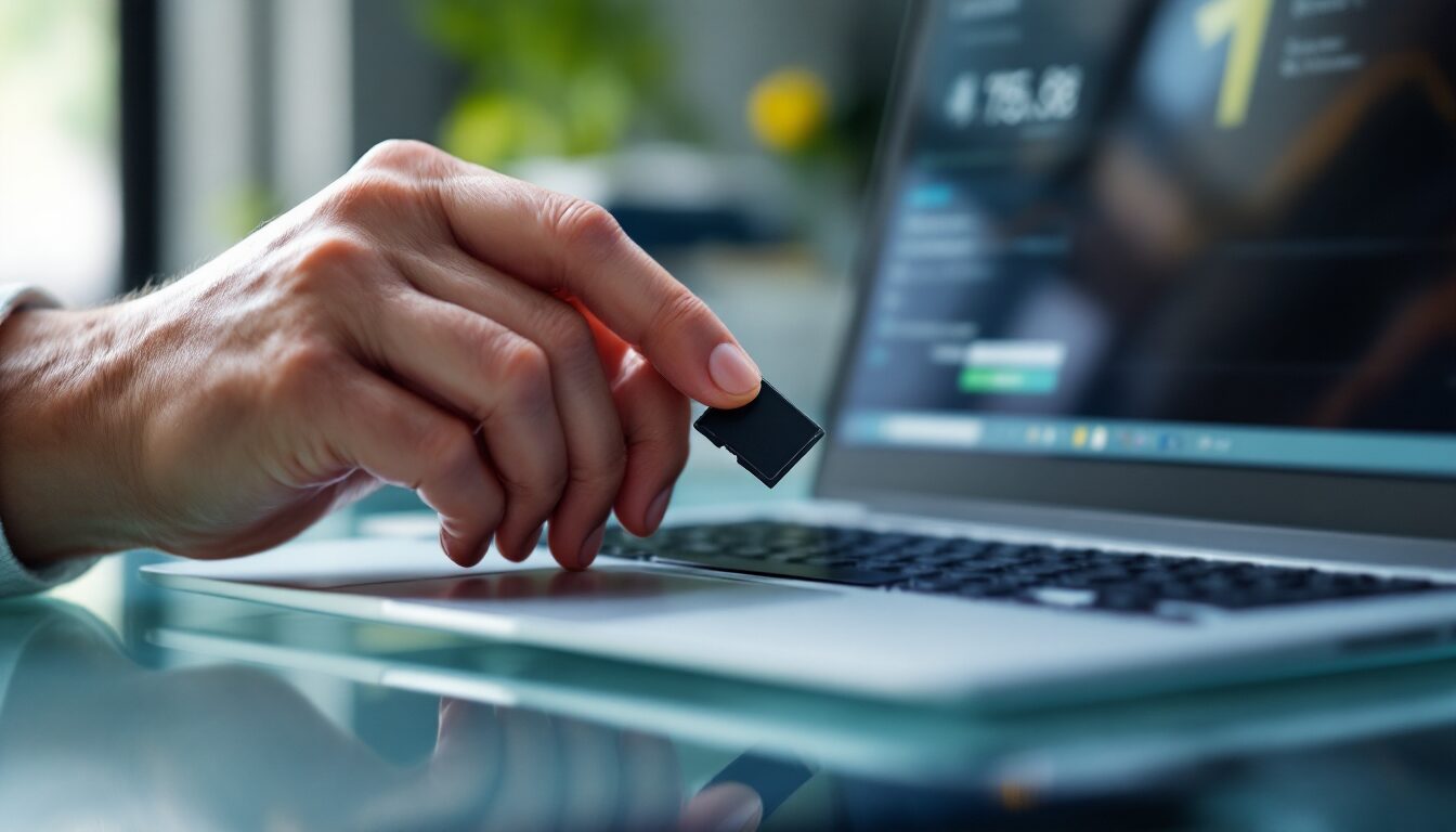 recuperer fichier sur carte sd