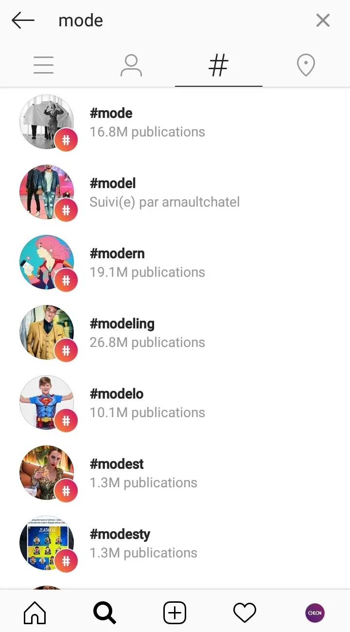 hashtag instagram