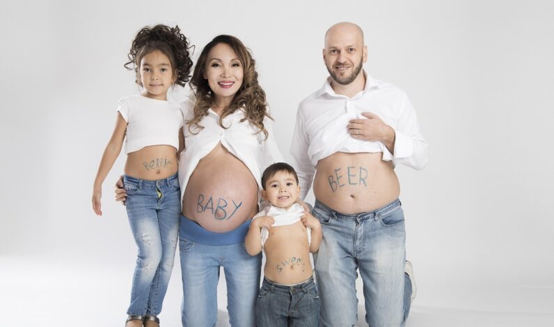 photo famille en studio
