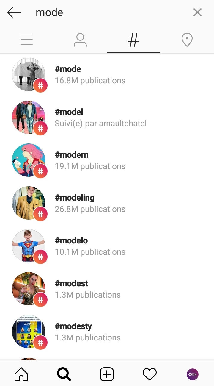 hashtag instagram
