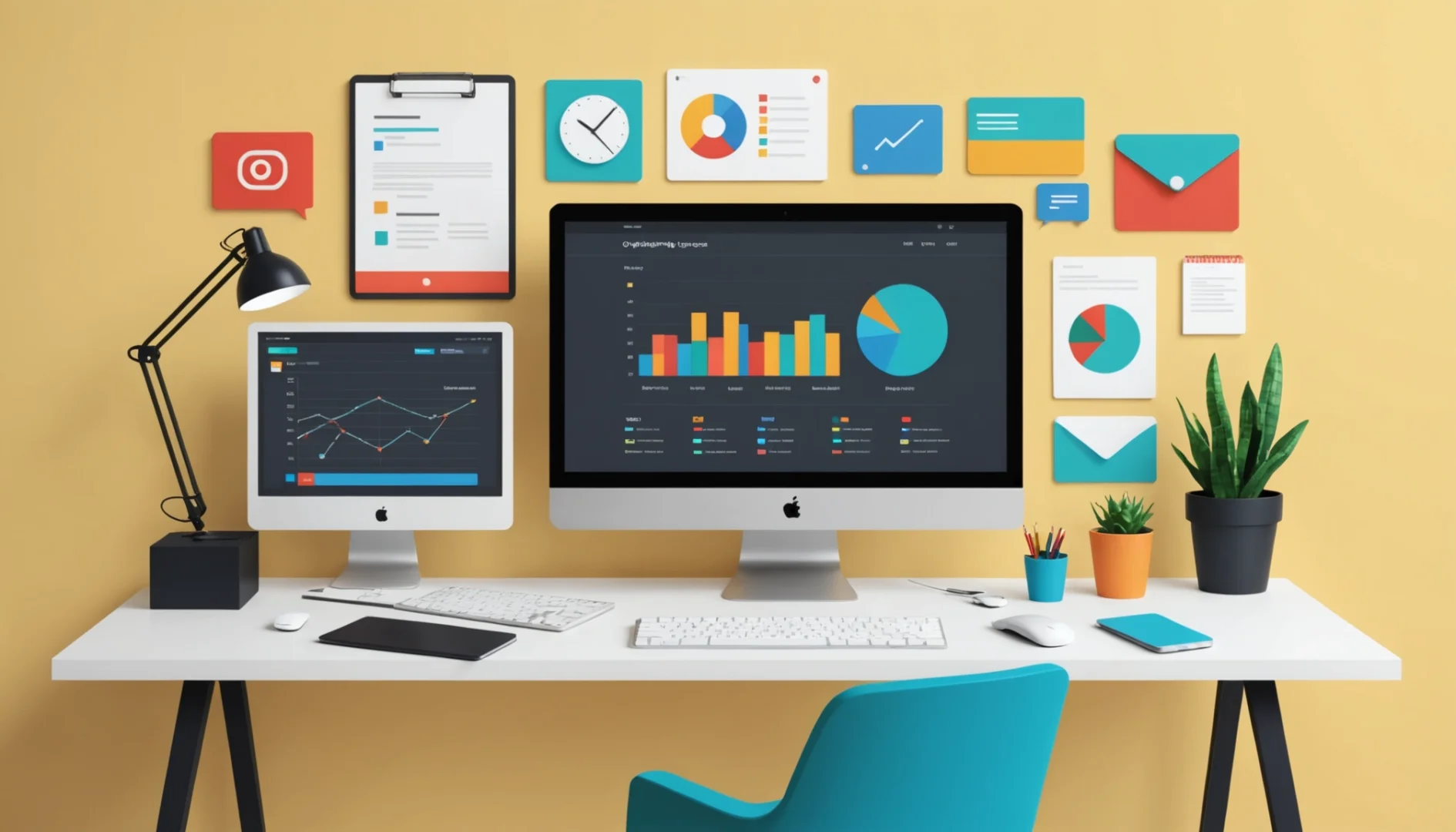 Site web flat design
