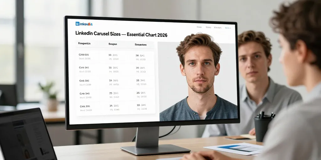 Dimensions carrousel LinkedIn : le tableau des tailles essentielles pour 2026
