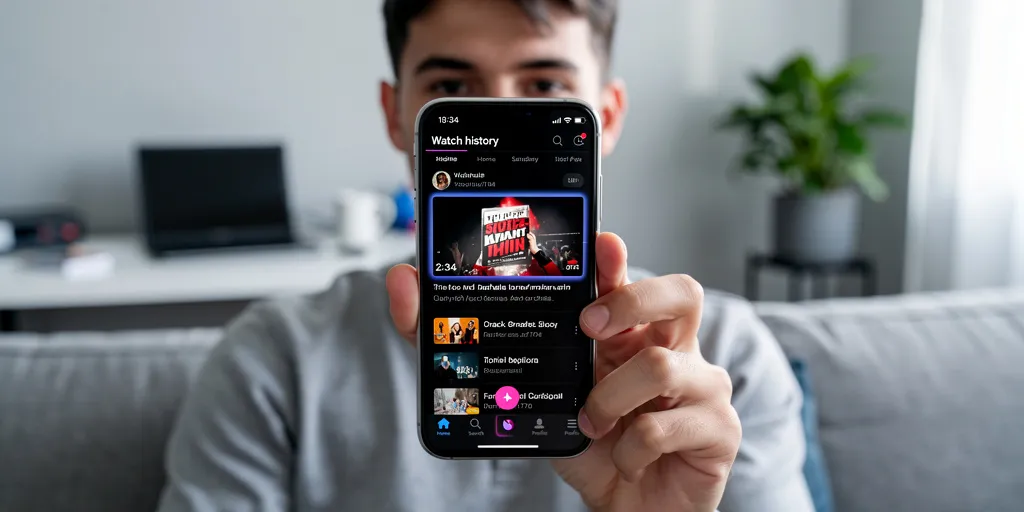 tiktok historique de visionnage