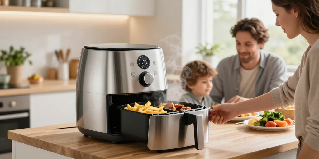 airfryer avec separateur amovible