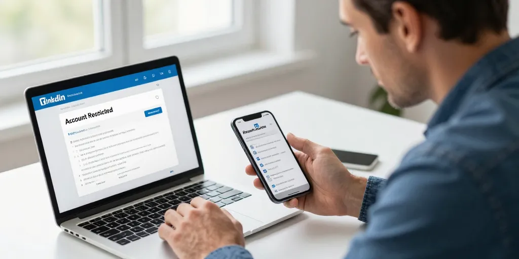 compte restreint linkedin