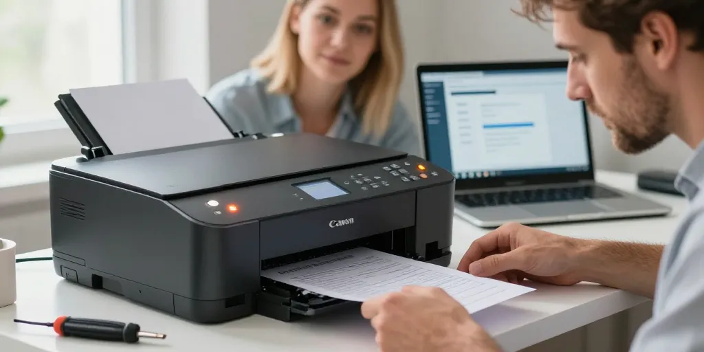 Imprimante Canon MG3550 Problème : le dépannage rapide pour le voyant orange ?