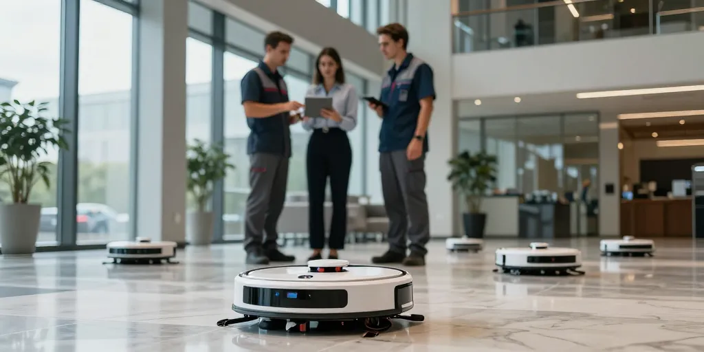 Robots de nettoyage autonomes : quand Android révolutionne l’entretien professionnel