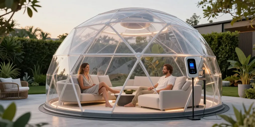 Home bubble : la tendance technologique pour un aménagement extérieur en 2025