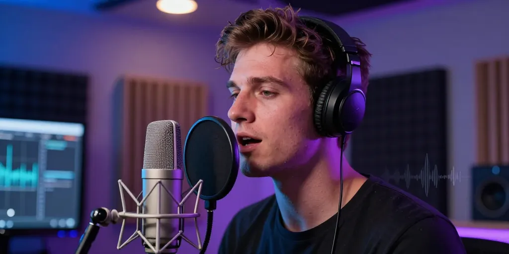 ia qui chante un texte en ligne