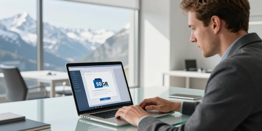 Swiss transfer com : la solution pour envoyer 50 Go sans inscription