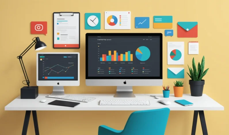 Site web flat design